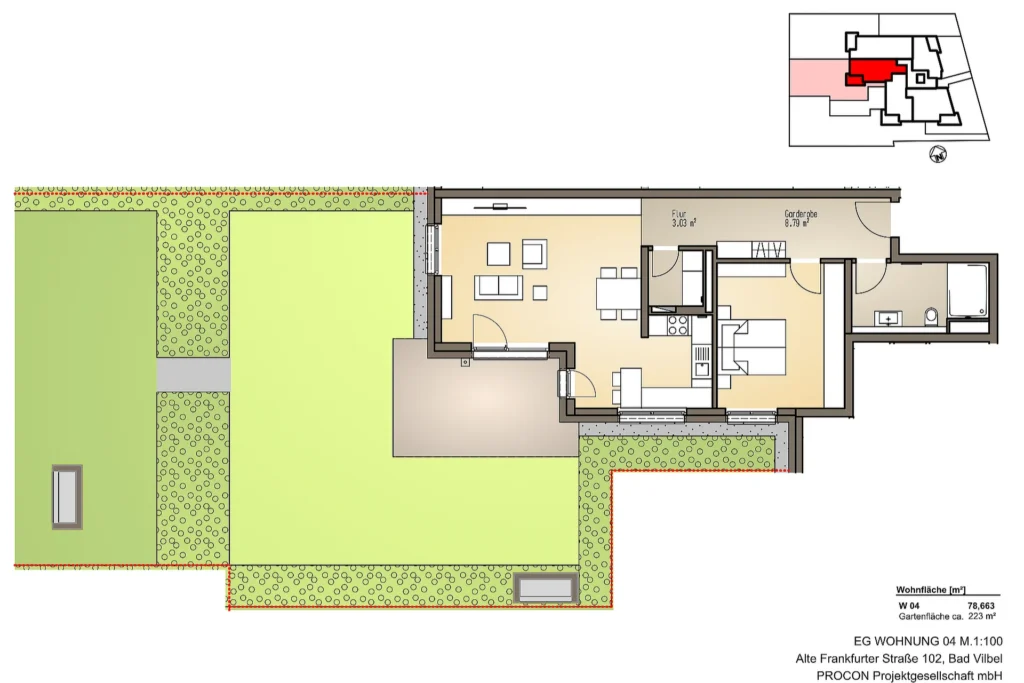 Alte Frankfurter Straße – Grundriss Wohnung W04