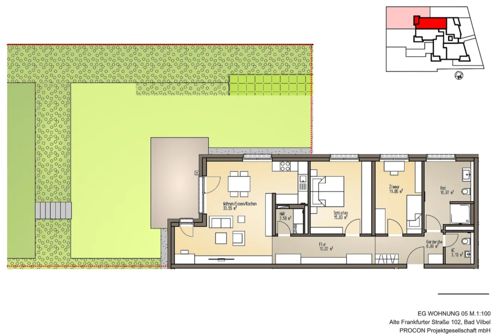 Alte Frankfurter Straße – Grundriss Wohnung W05