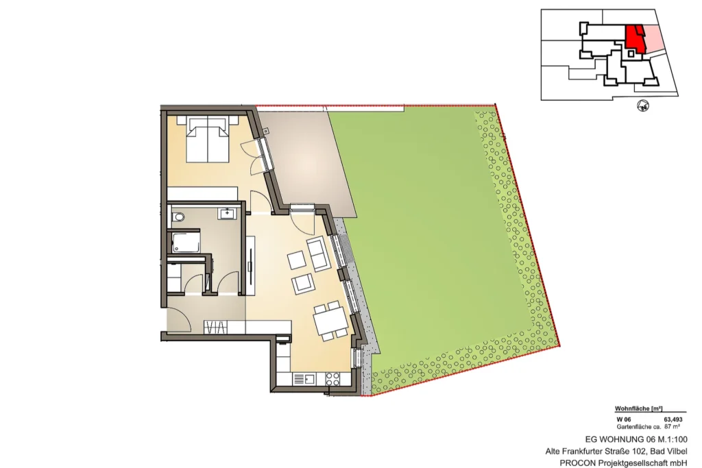 Alte Frankfurter Straße – Grundriss Wohnung W06