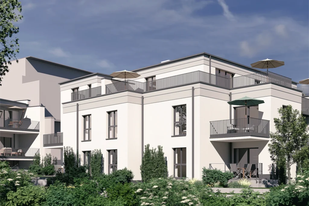 Neubau-Visualisierung Frankfurt – Haus 2