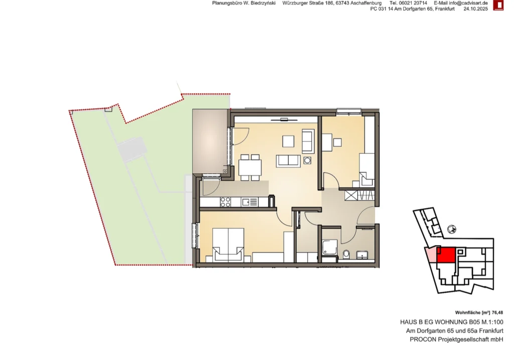 Village Garden – Grundriss Wohnung B05