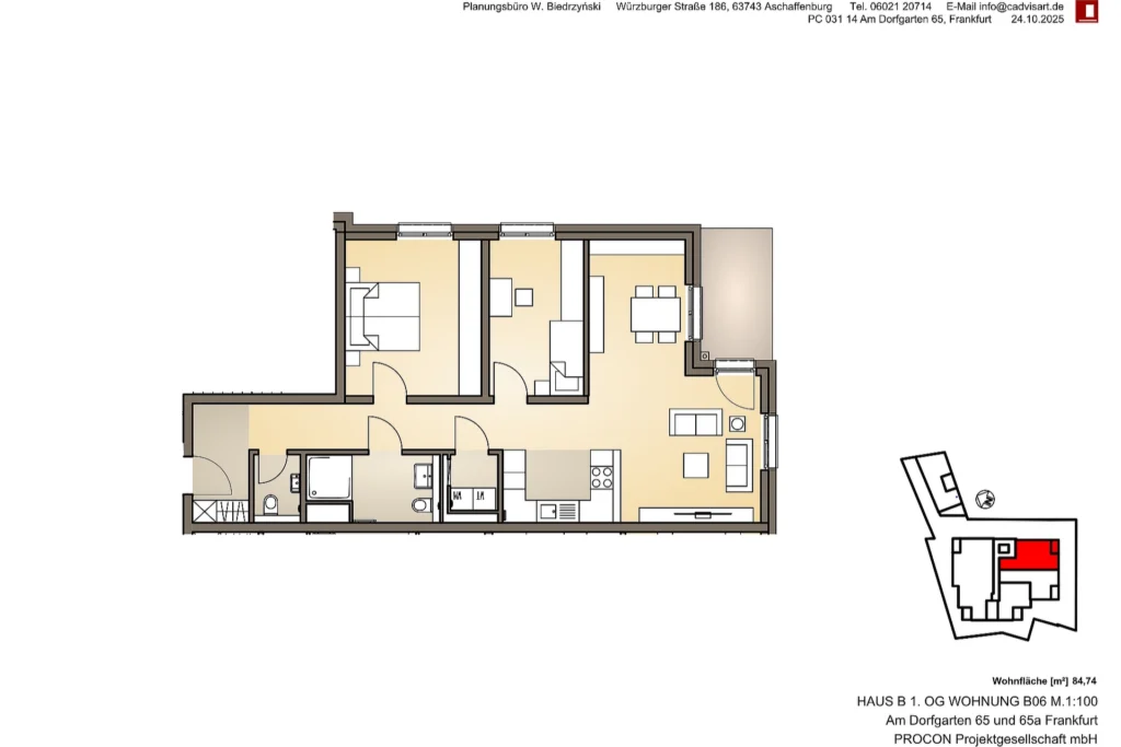 Village Garden – Grundriss Wohnung B06