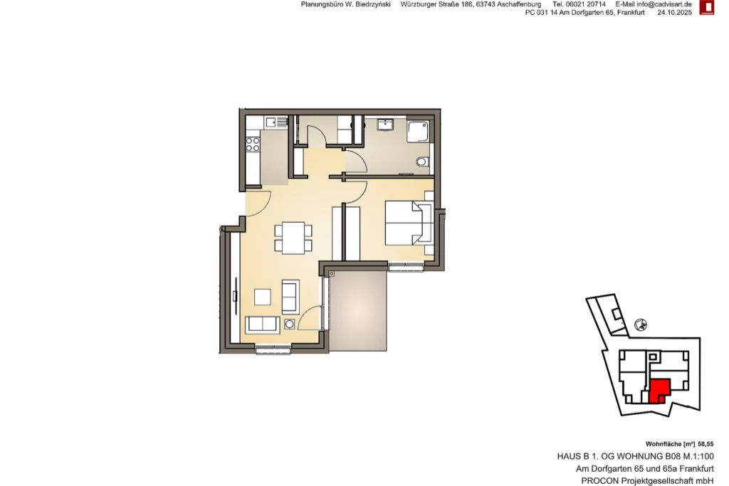 Village Garden – Grundriss Wohnung B08