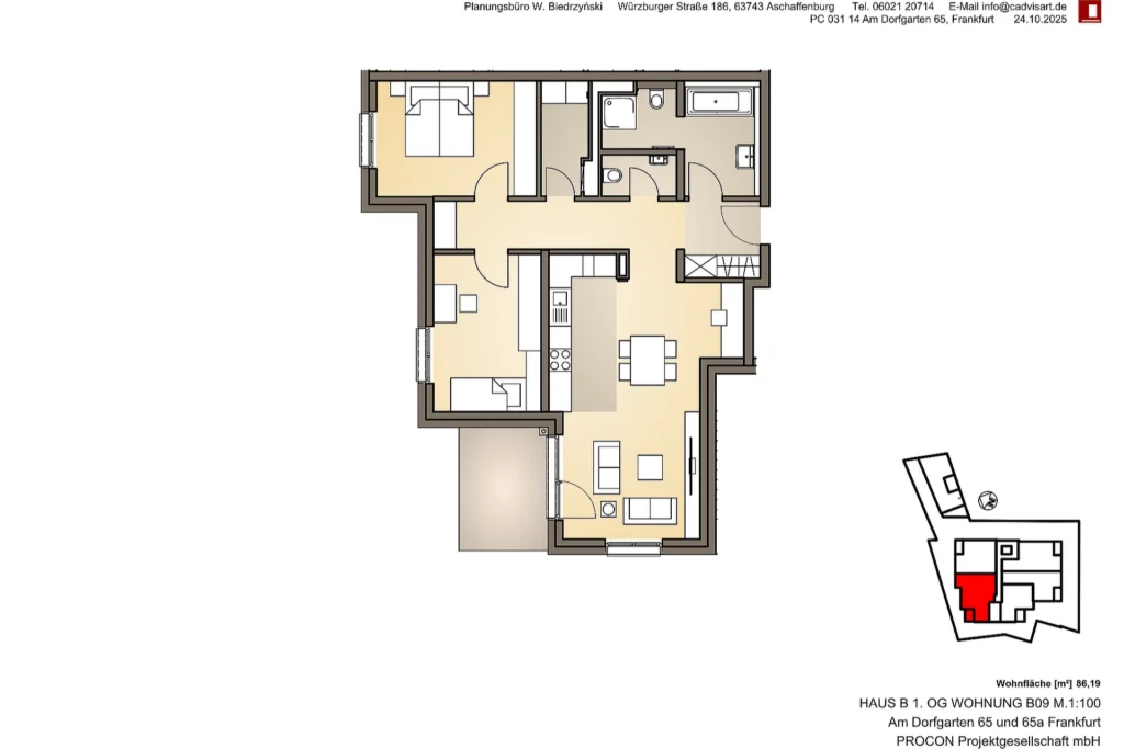 Village Garden – Grundriss Wohnung B09