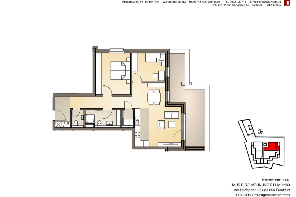 Village Garden – Grundriss Wohnung B11